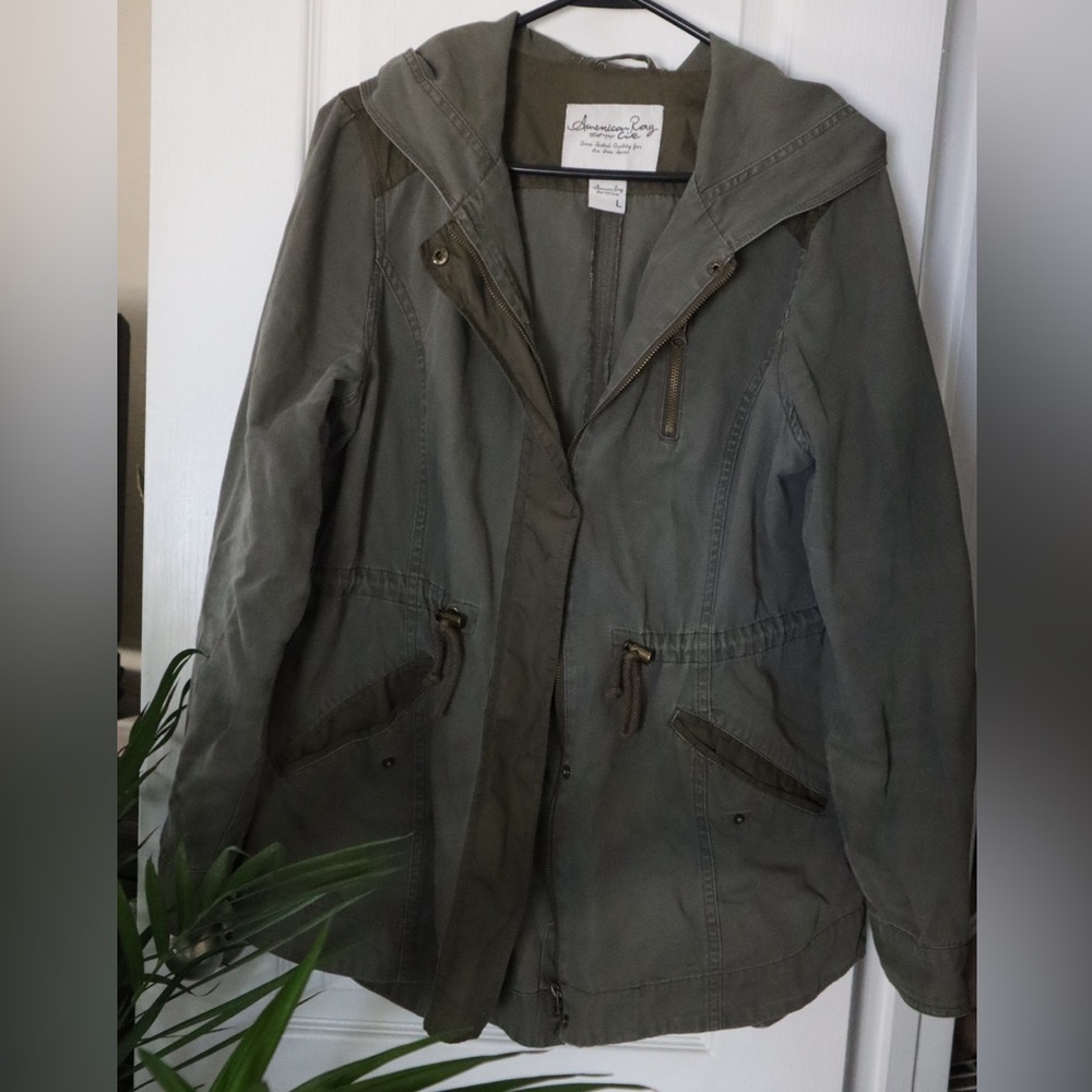 American Rag Khaki Utility Jacket - Picture 2 of 5